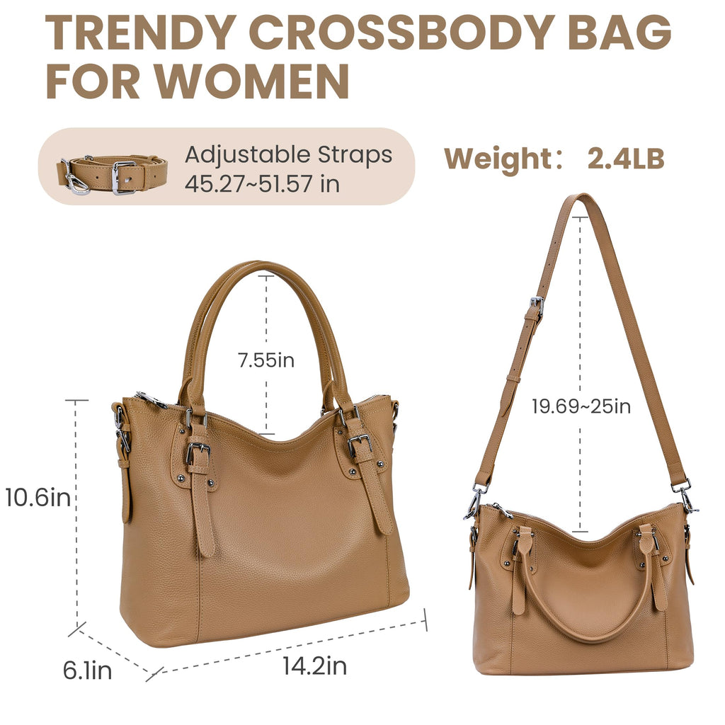 Genuine Leather Women's Tote Shoulder Bag