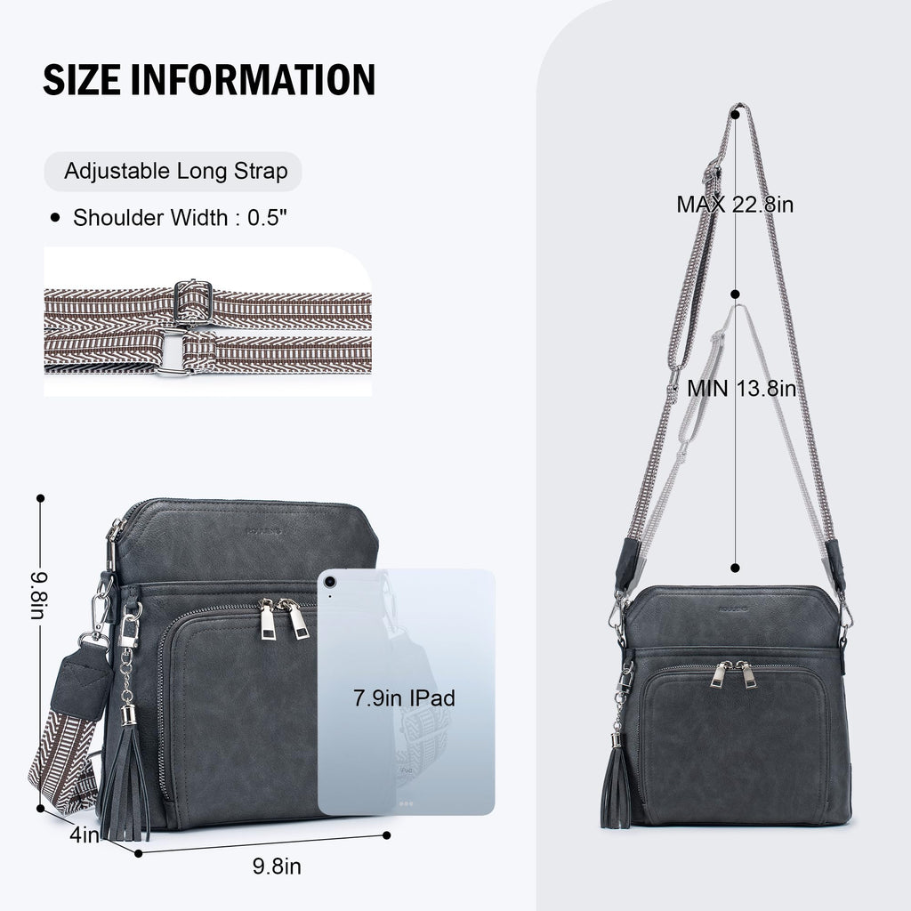 Tassel Charm Crossbody Bag for Women -  by Handbags Specialist Headquarter | Available at Handbags Specialist Headquarter