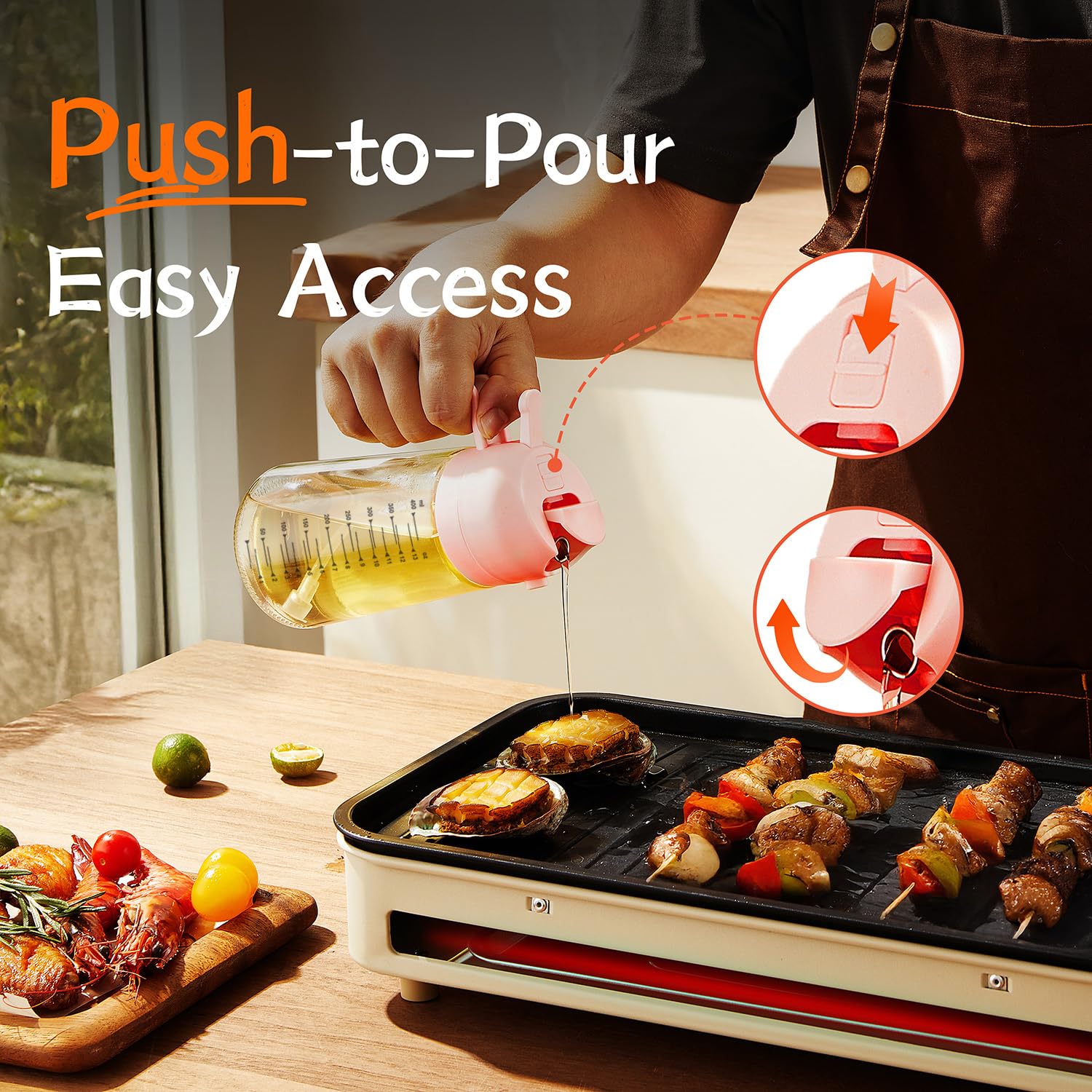 SprayMaster Duo: 16oz Olive Oil Dispenser - Black -  by Handbags Specialist Headquarter | Available at Handbags Specialist Headquarter