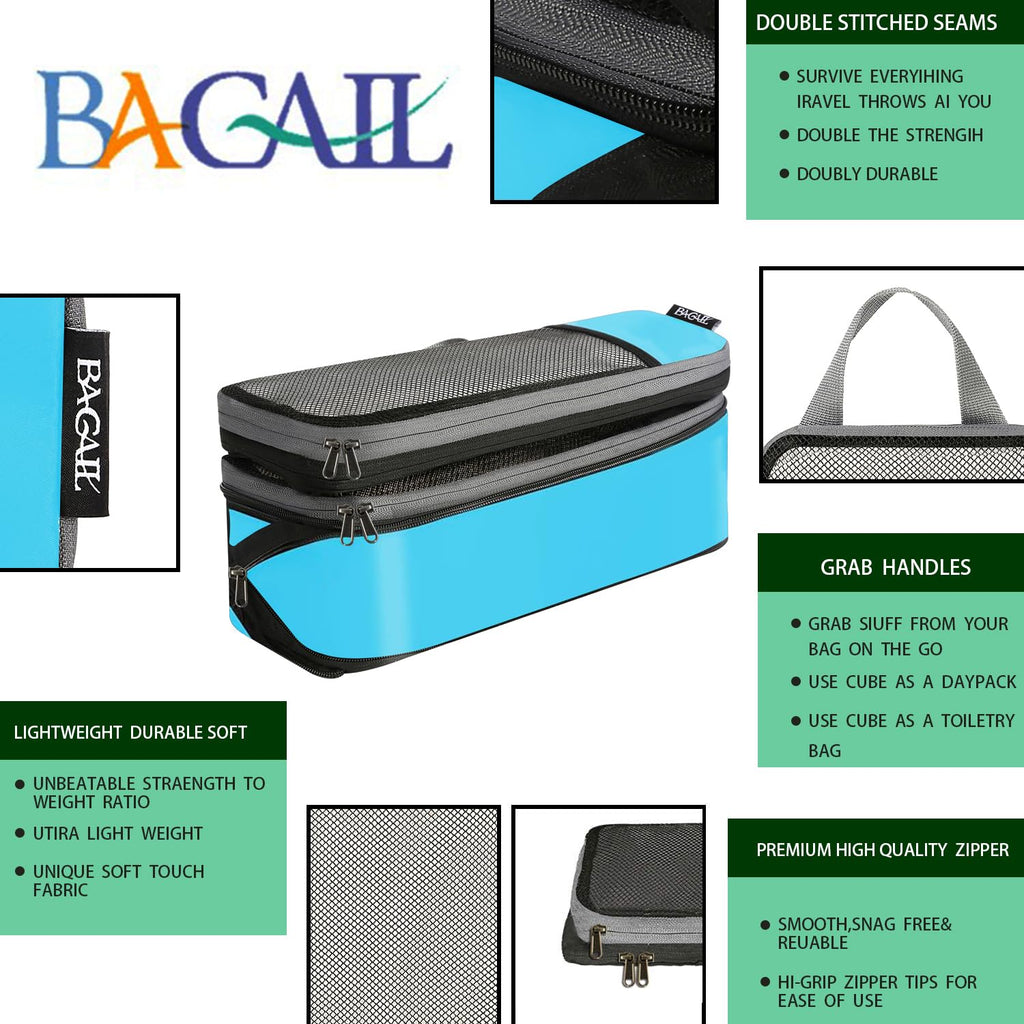 BAGAIL Expandable Travel Compression Cubes Set -  by Handbags Specialist Headquarter | Available at Handbags Specialist Headquarter