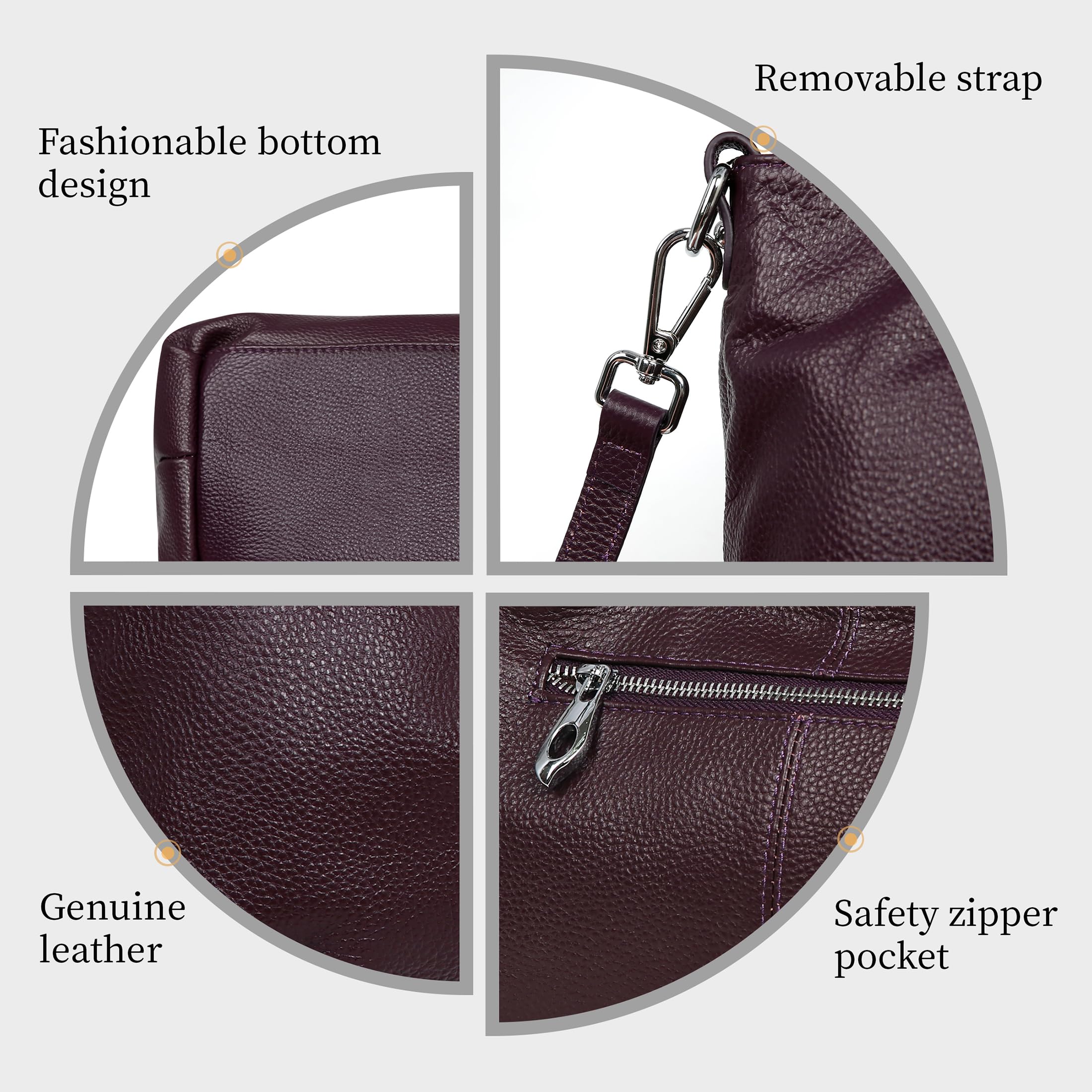 Iswee Luxe Leather Women's Medium Shoulder Tote - Handbags by Handbags Specialist Headquarter | Available at Handbags Specialist Headquarter