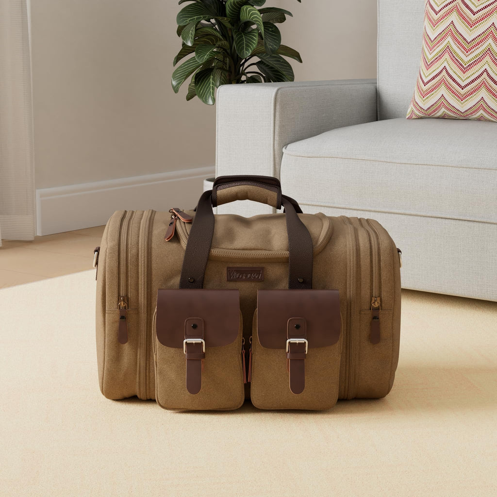 Wildroad 50L Waxed Canvas Waterproof Duffle Bag