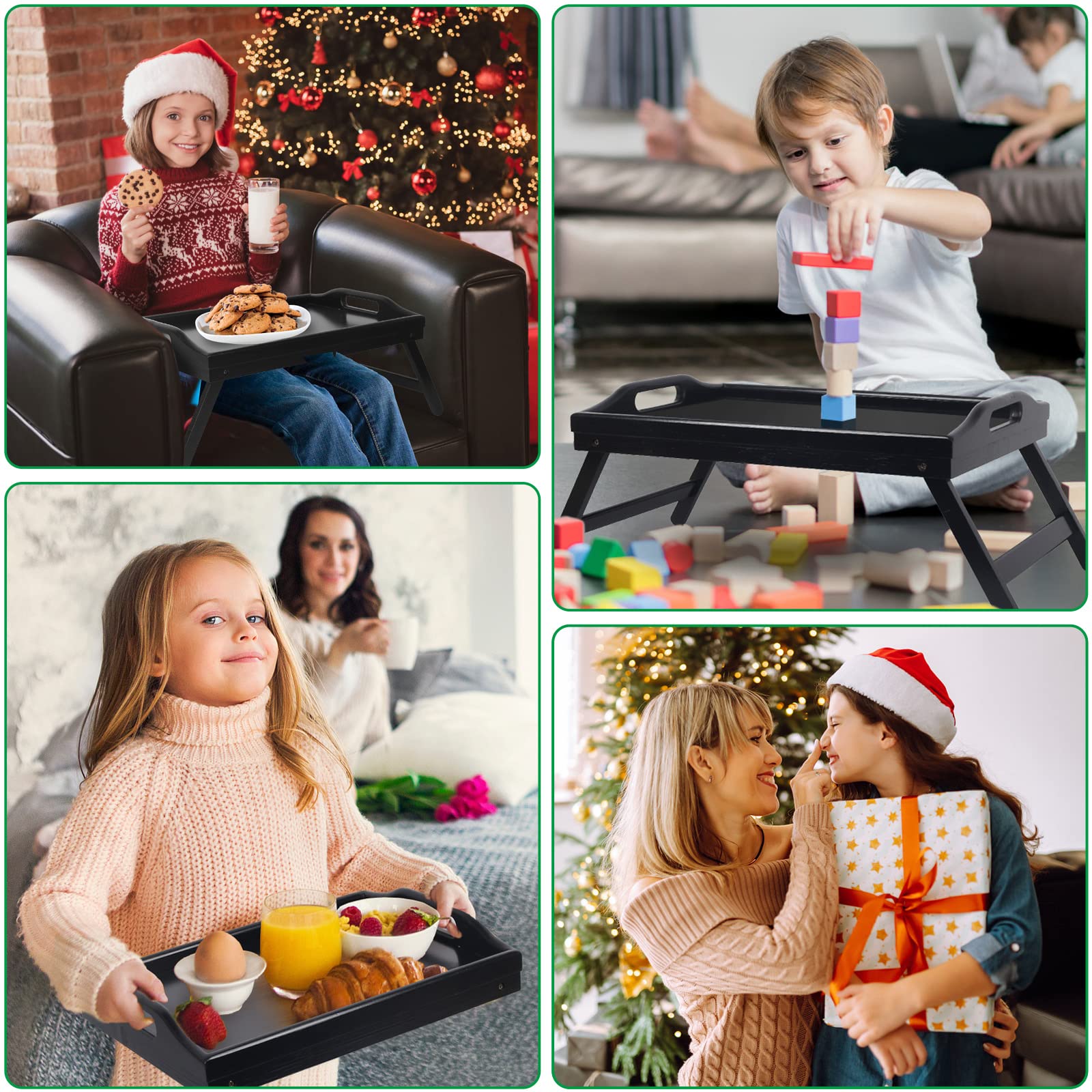 Artmeer Bamboo Foldable Bed & Laptop Tray - 2 Pack - Decor by Handbags Specialist Headquarter | Available at Handbags Specialist Headquarter