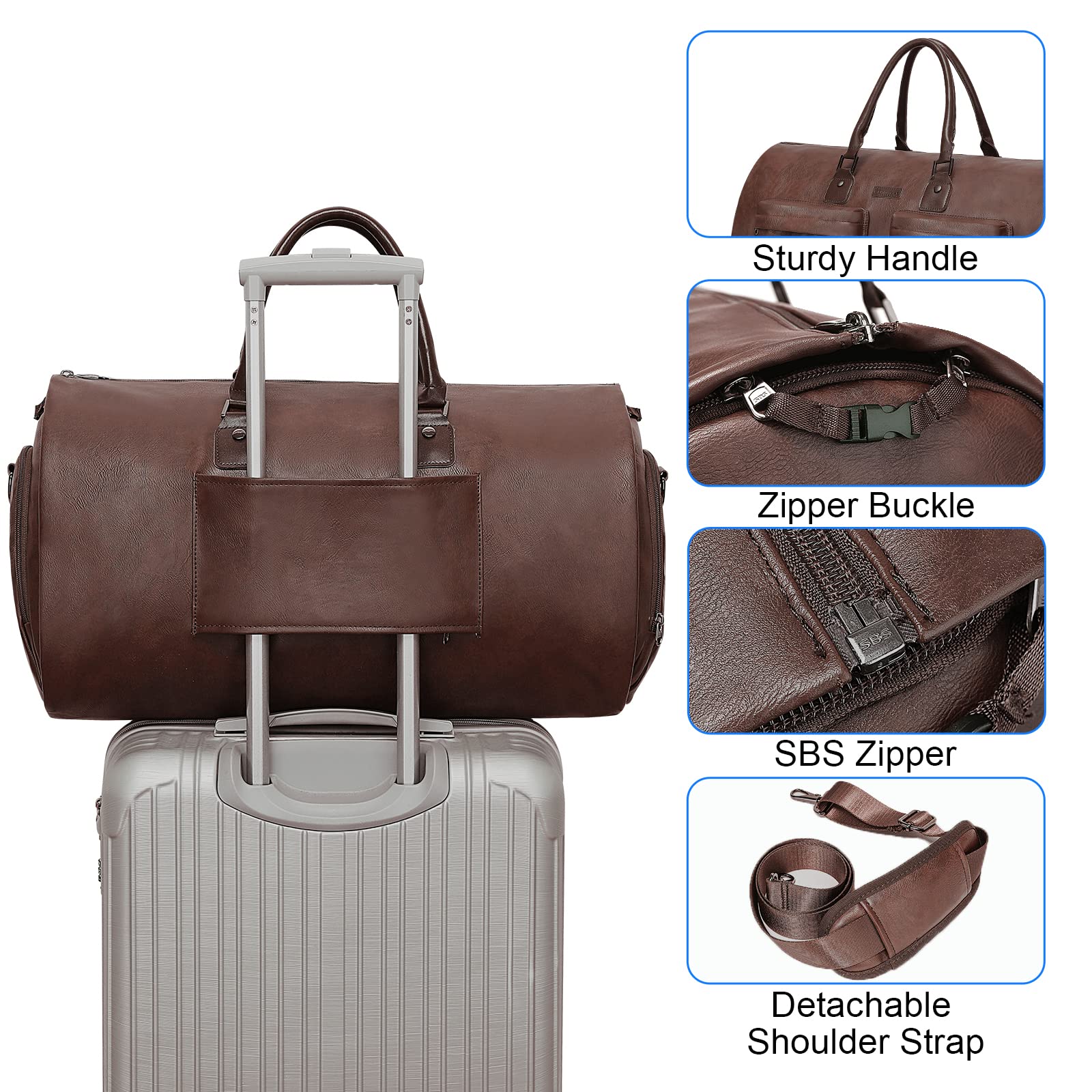 Modoker Travel Garment Bag - Versatile & Stylish - Luggage Travel Bags by Handbags Specialist Headquarter | Available at Handbags Specialist Headquarter