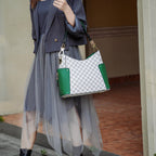 Orange Hobo Shoulder Bag & Wallet Set