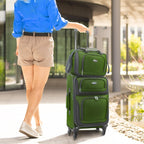 U.S. Traveler Rio Expandable Orange Carry-on -  by Handbags Specialist Headquarter | Available at Handbags Specialist Headquarter