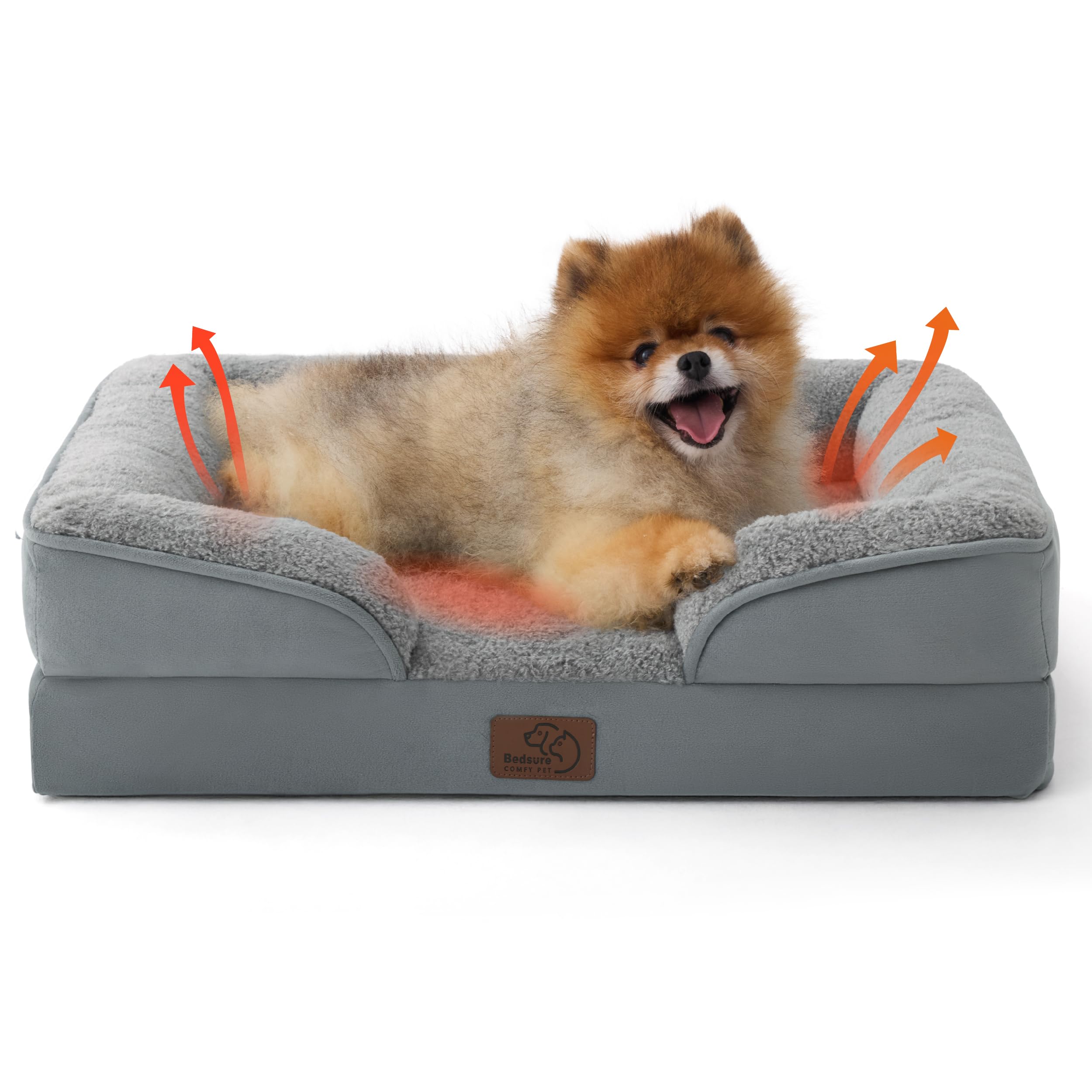 ComfyPaws Orthopedic Washable Dog Sofa - Large, Grey -  by Handbags Specialist Headquarter | Available at Handbags Specialist Headquarter