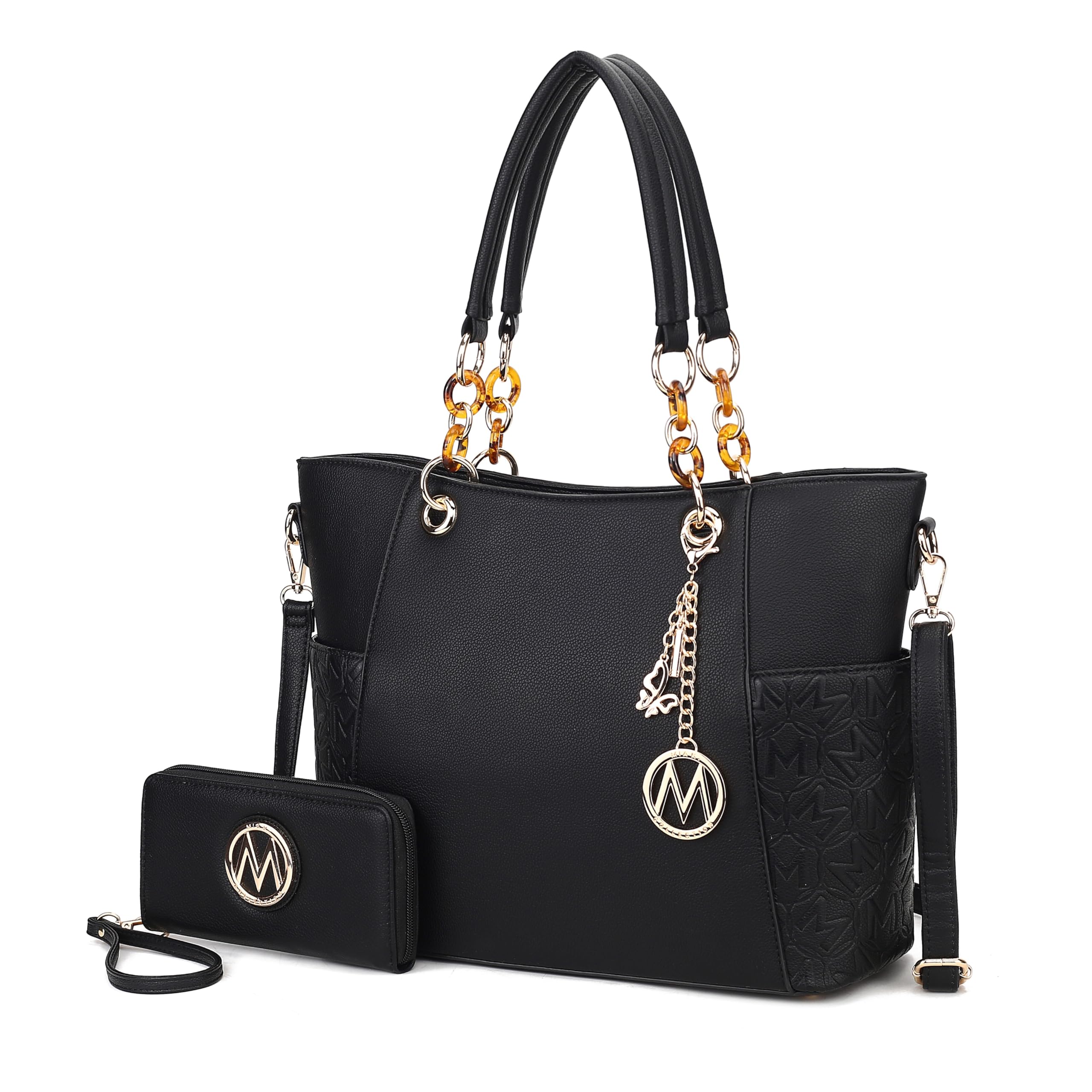 MKF Collection Vegan Leather Tote & Wallet Set