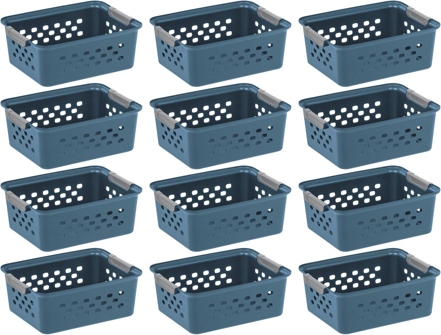 IRIS ShelfSaver 12-Pack Storage Baskets, White - PhoenixBucketTitleBTF by Handbags Specialist Headquarter | Available at Handbags Specialist Headquarter