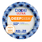 Dixie Ultra Max: Heavy Duty 40ct Deep Dish Plates - Paper Plates by Handbags Specialist Headquarter | Available at Handbags Specialist Headquarter