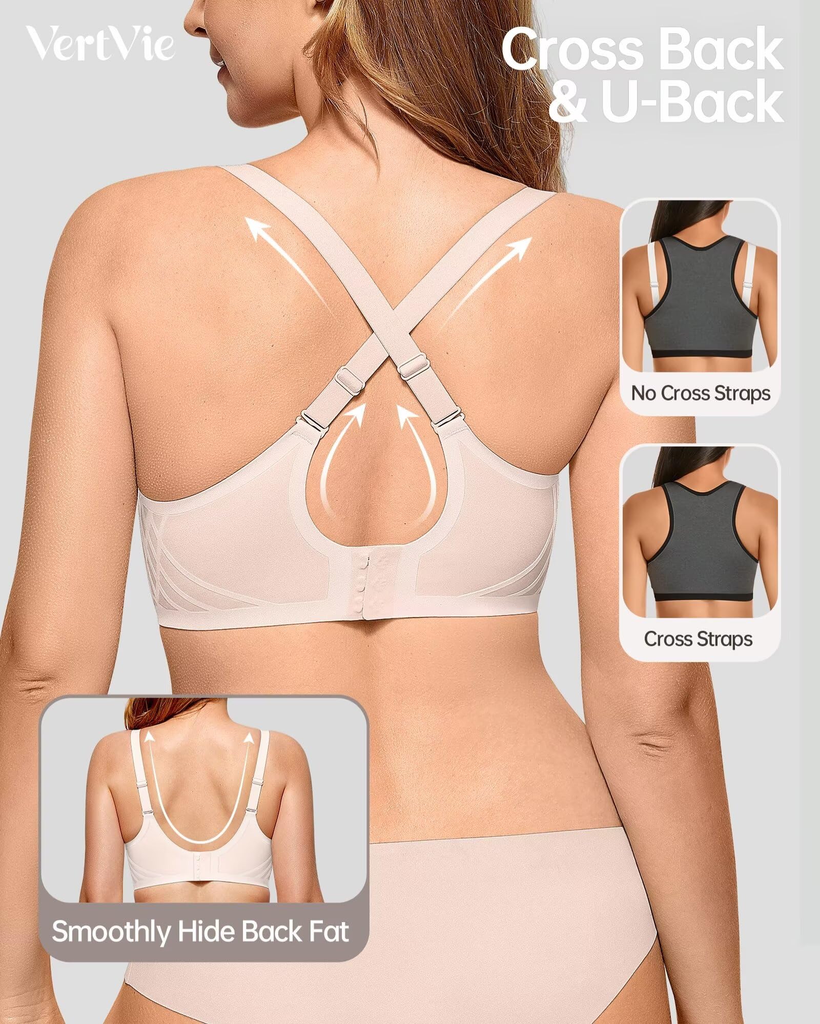 Vertvie Seamless Wireless Push-Up Bralette