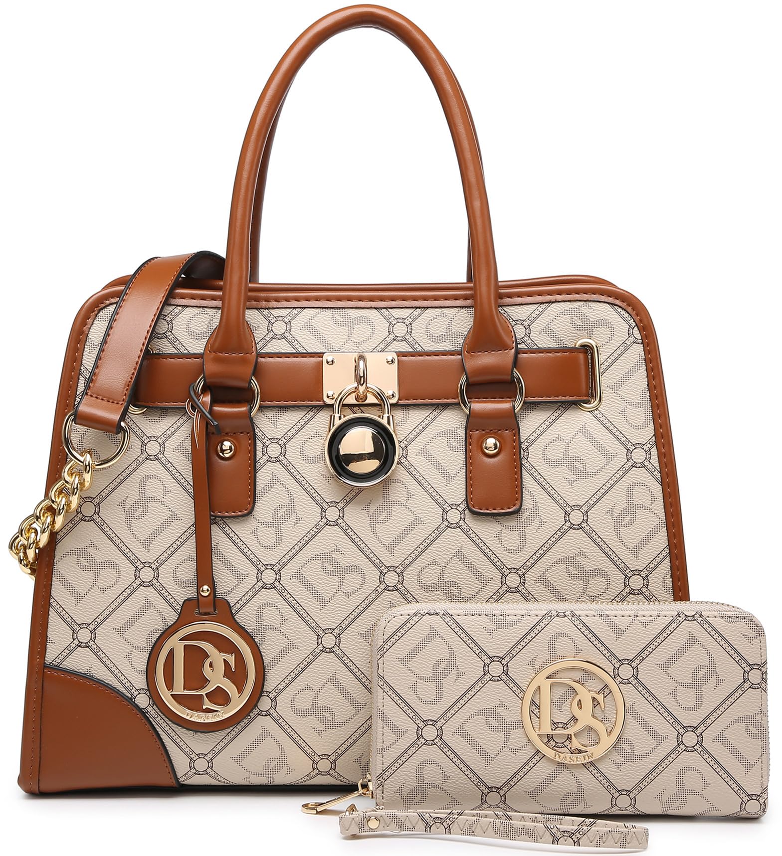 Dasein Women’s 2pcs Satchel & Shoulder Bag Set