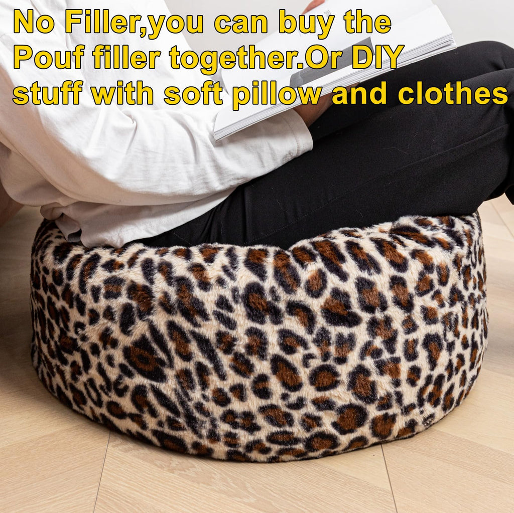 VersaPouf: Unstuffed Ottoman & Foot Rest Cover - Decor by Handbags Specialist Headquarter | Available at Handbags Specialist Headquarter