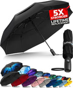 TUMELLA Elite Windproof Travel Umbrella -  by Handbags Specialist Headquarter | Available at Handbags Specialist Headquarter