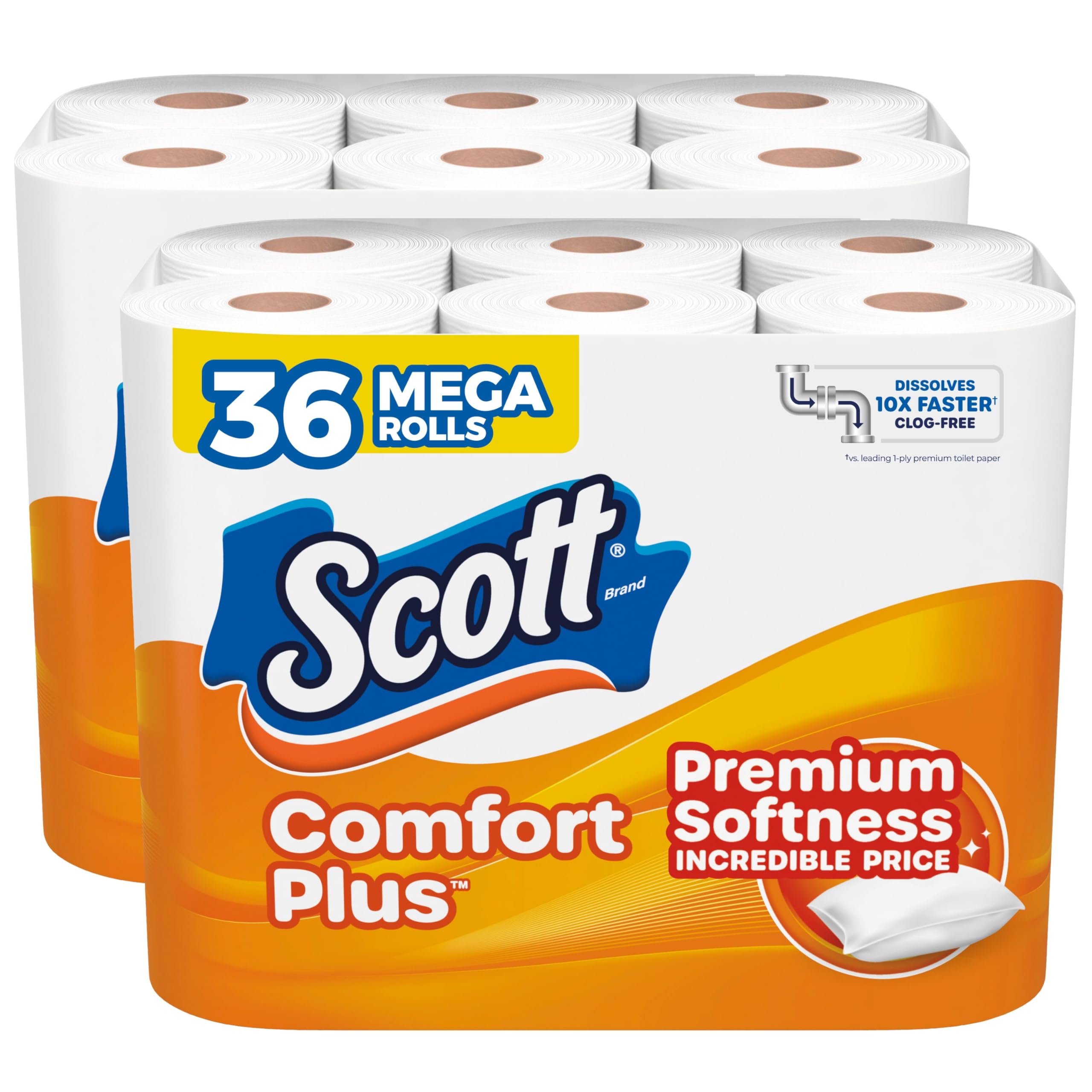 Scott SoftEase: 12 Double Rolls, Septic-Safe Tissue - Toilet Paper by Handbags Specialist Headquarter | Available at Handbags Specialist Headquarter