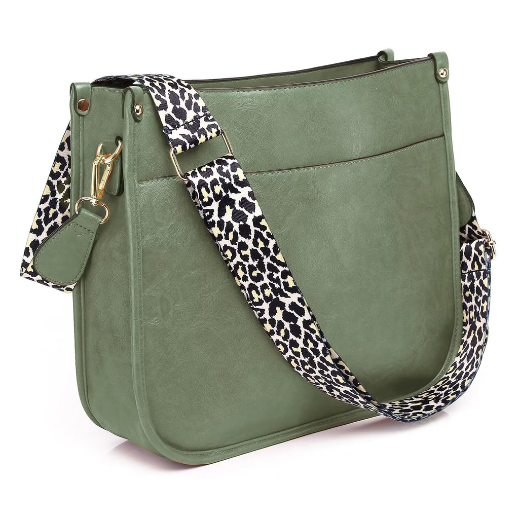 AUYOCO Chic Vegan Leather Crossbody Bag with Strap -  by Handbags Specialist Headquarter | Available at Handbags Specialist Headquarter