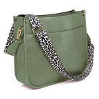 AUYOCO Chic Vegan Leather Crossbody Bag with Strap -  by Handbags Specialist Headquarter | Available at Handbags Specialist Headquarter