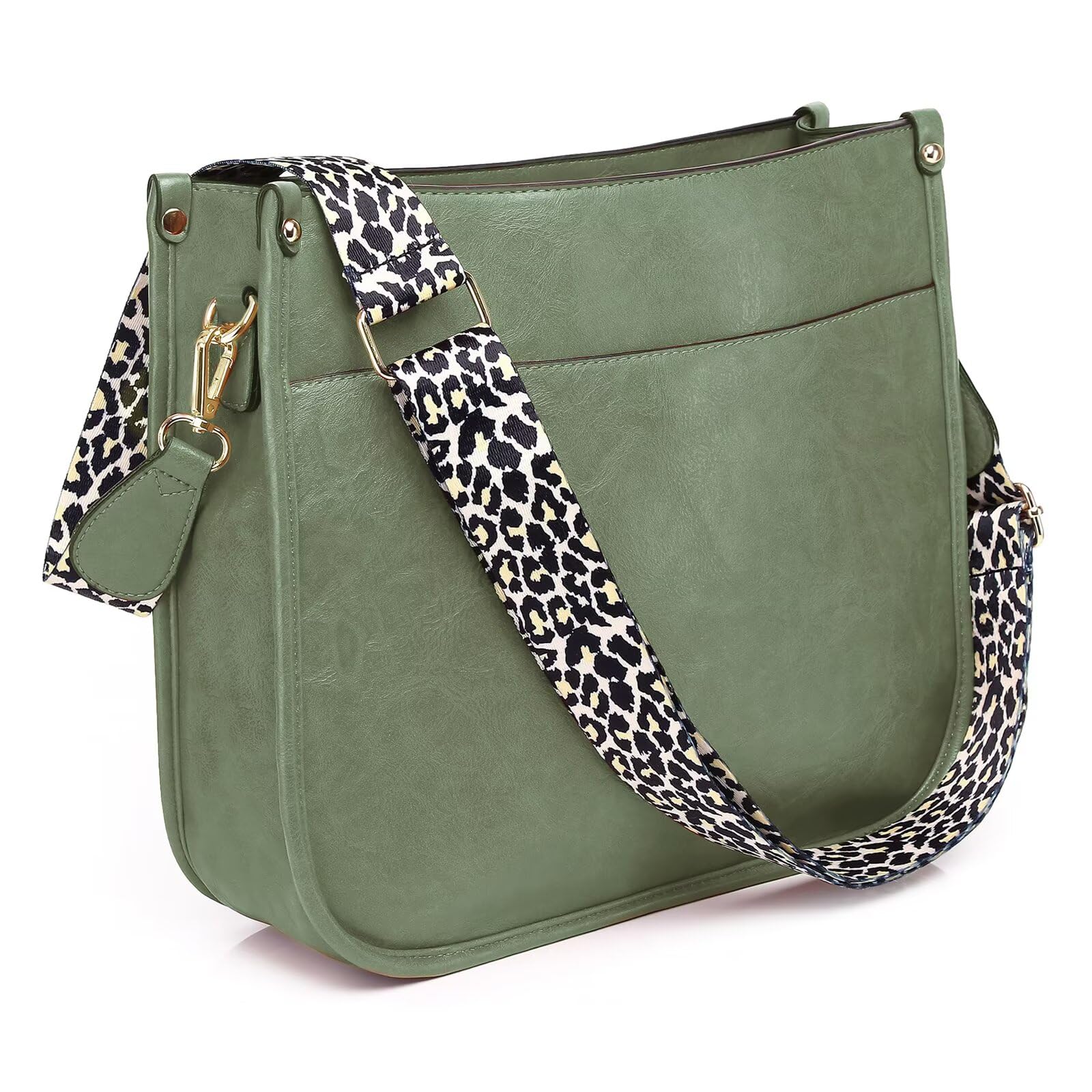 AUYOCO Chic Vegan Leather Crossbody Bag with Strap -  by Handbags Specialist Headquarter | Available at Handbags Specialist Headquarter