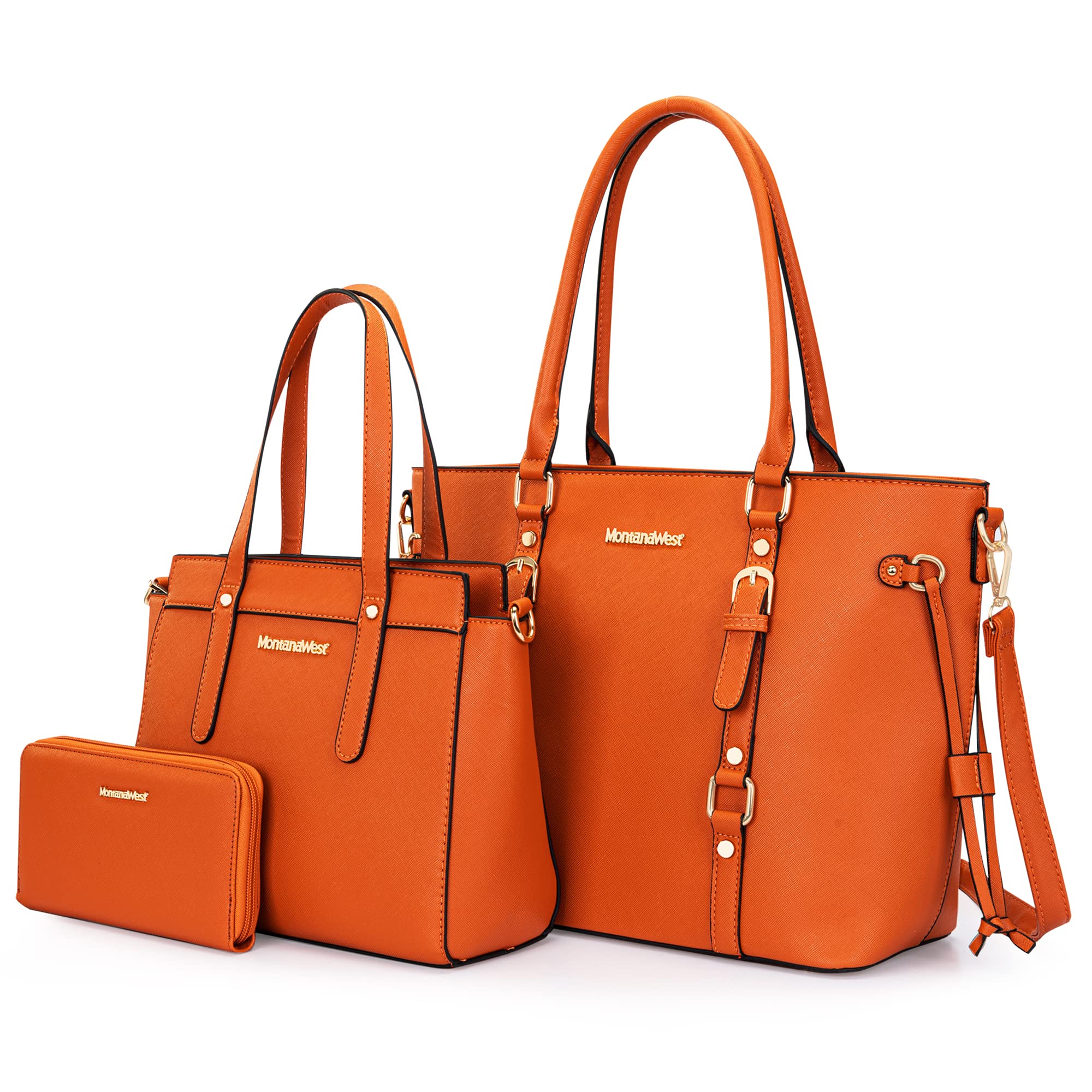 Montana West Luxe Trio: Tote, Wallet & Satchel Set