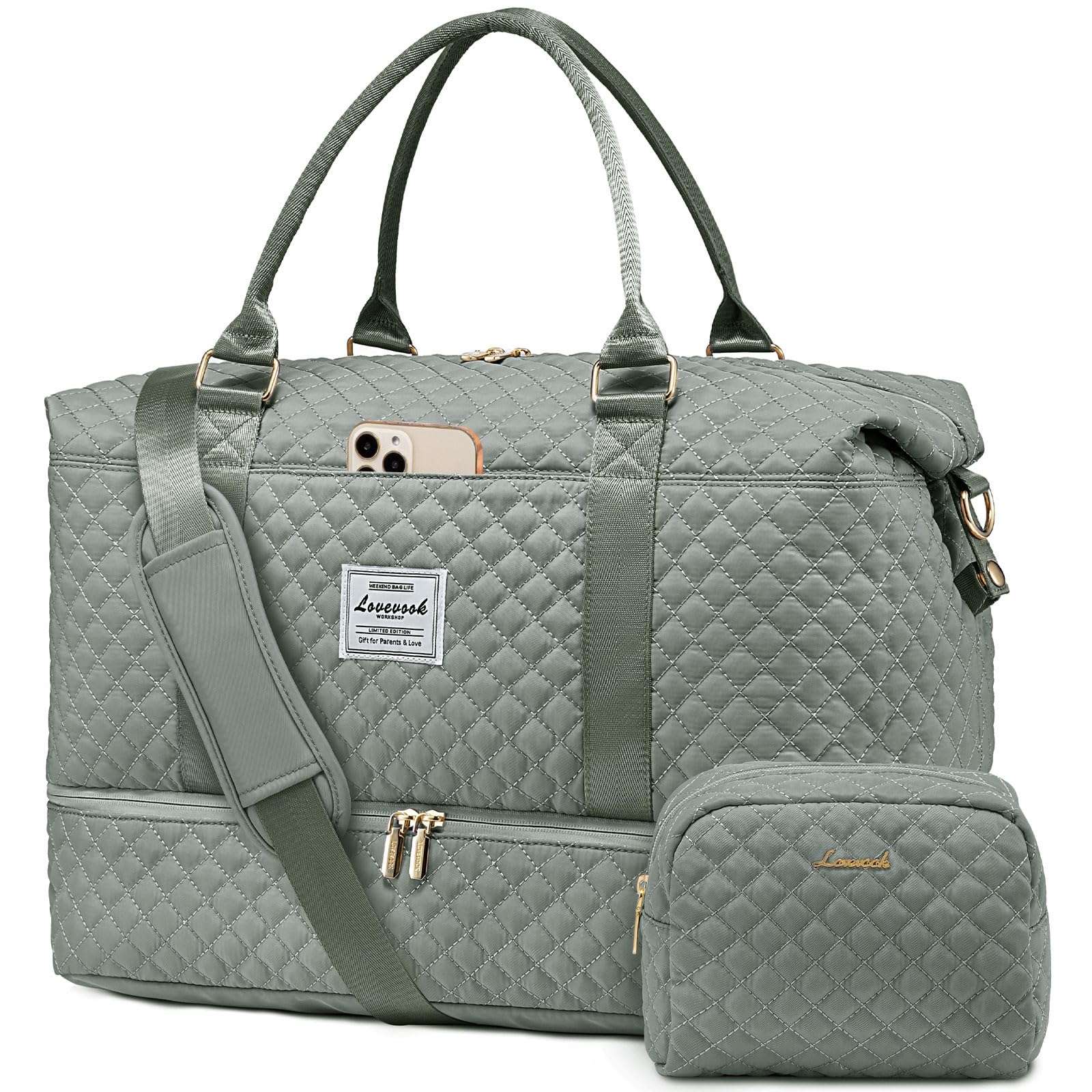 LOVEVOOK All-in-One Duffle: Travel & Gym Ready - Luggage Travel Bags by Handbags Specialist Headquarter | Available at Handbags Specialist Headquarter