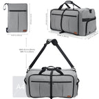 120L Foldable Waterproof Travel Duffel Bag with Shoe Compartment