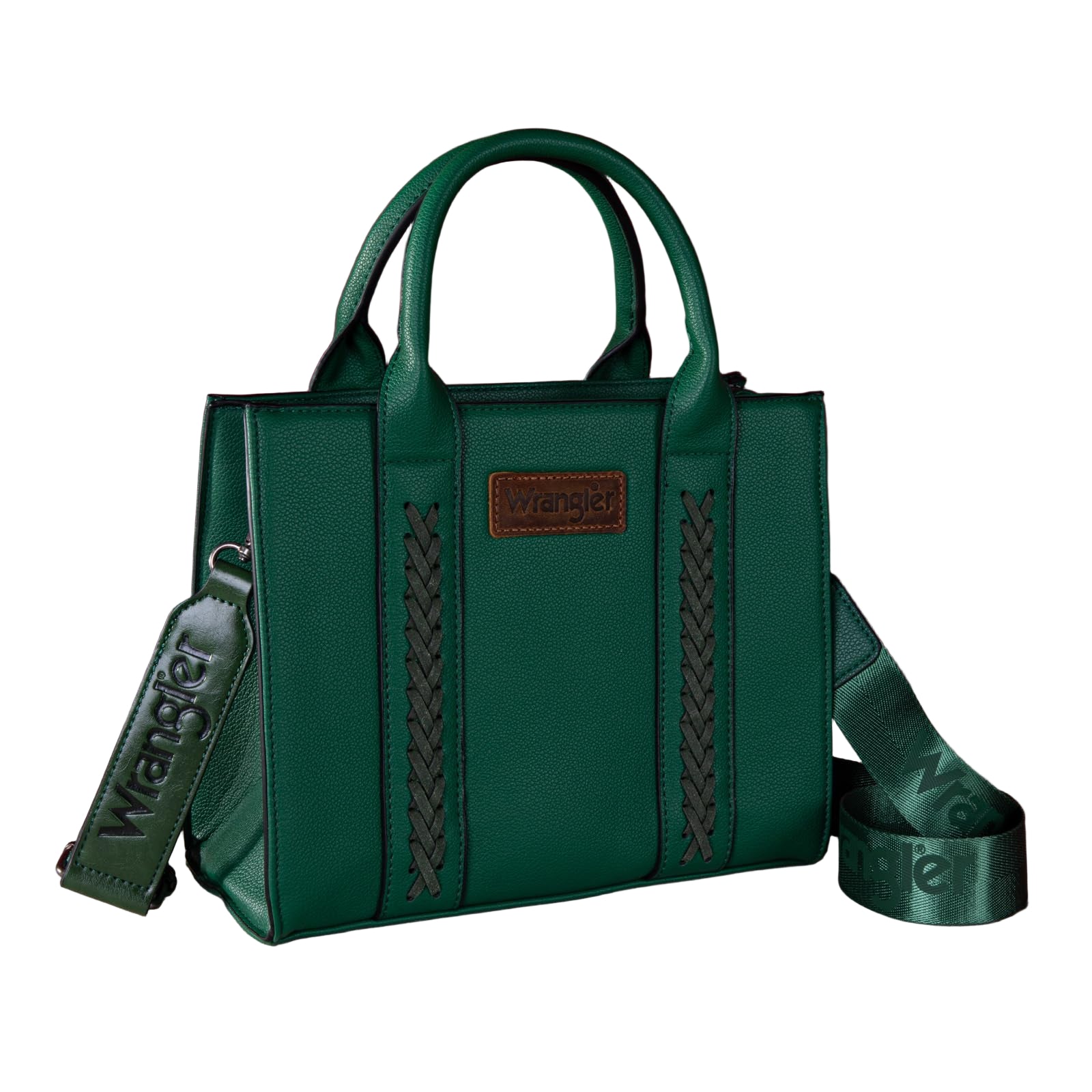 Western Chic Wrangler Tote: Vegan Leather, Versatile Strap