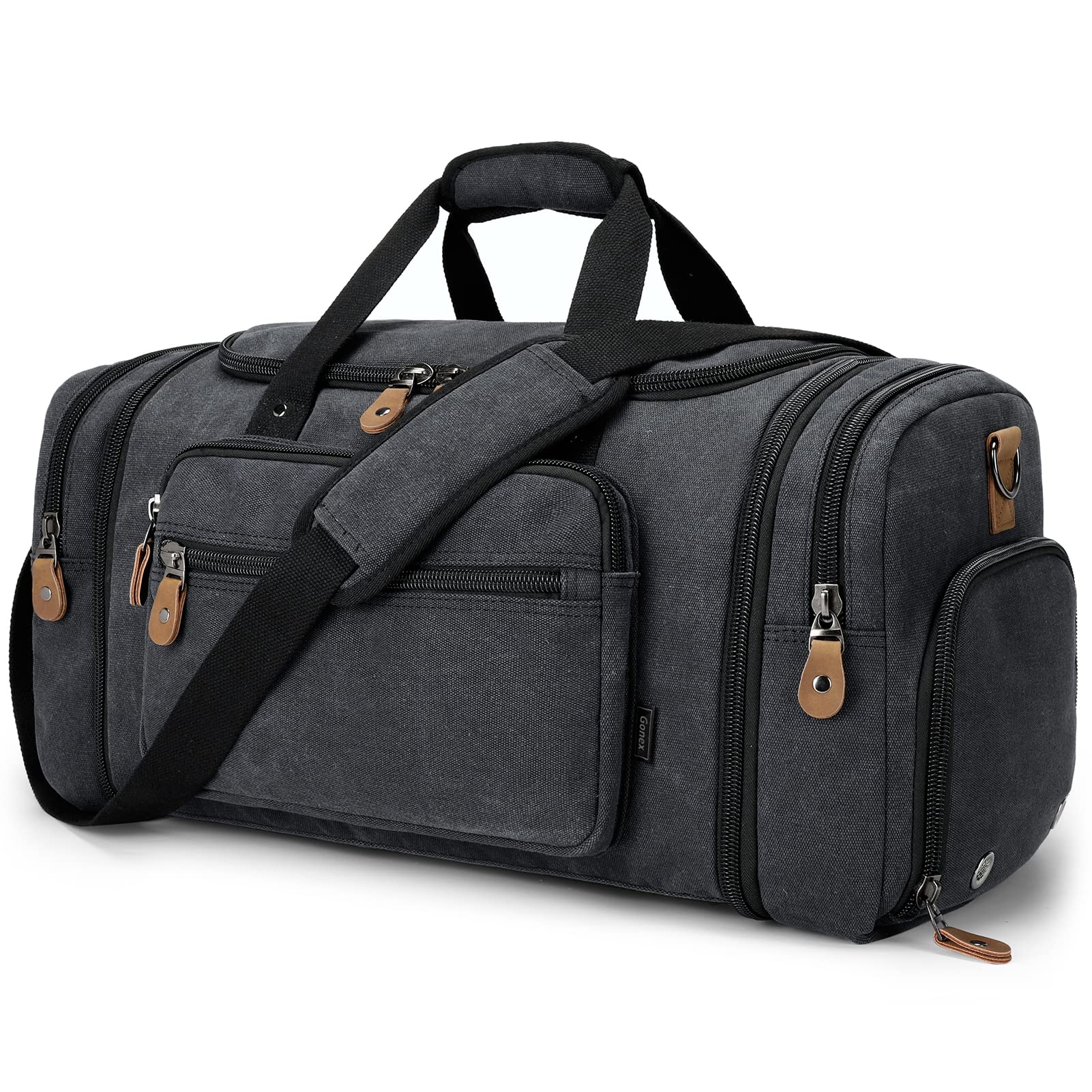 Expandable Canvas Travel Duffel Bag 60L – Versatile, Spacious, Durable Design