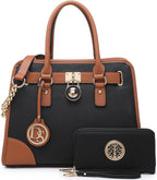 Dasein Luxe Set: Top Handle & Hobo Handbags Duo - Satchels Handbags by Handbags Specialist Headquarter | Available at Handbags Specialist Headquarter