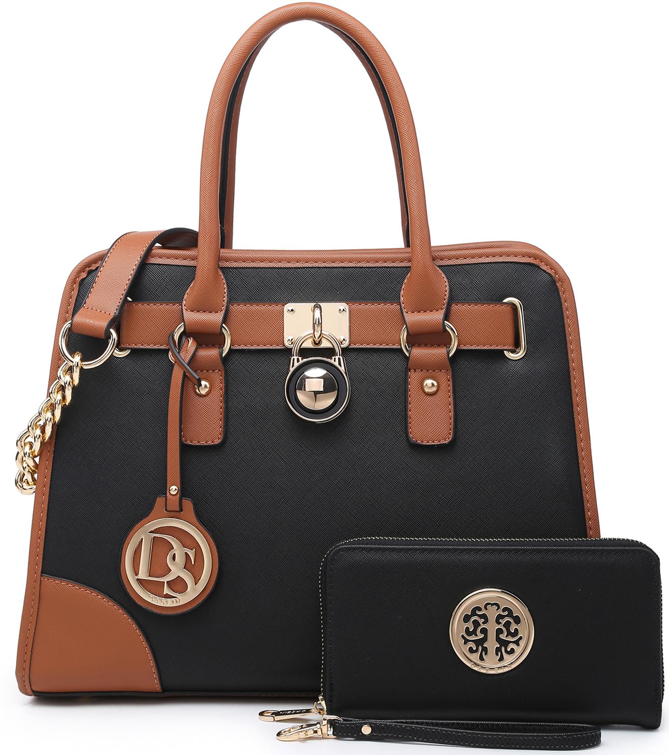 Dasein Women’s 2pcs Satchel & Shoulder Bag Set