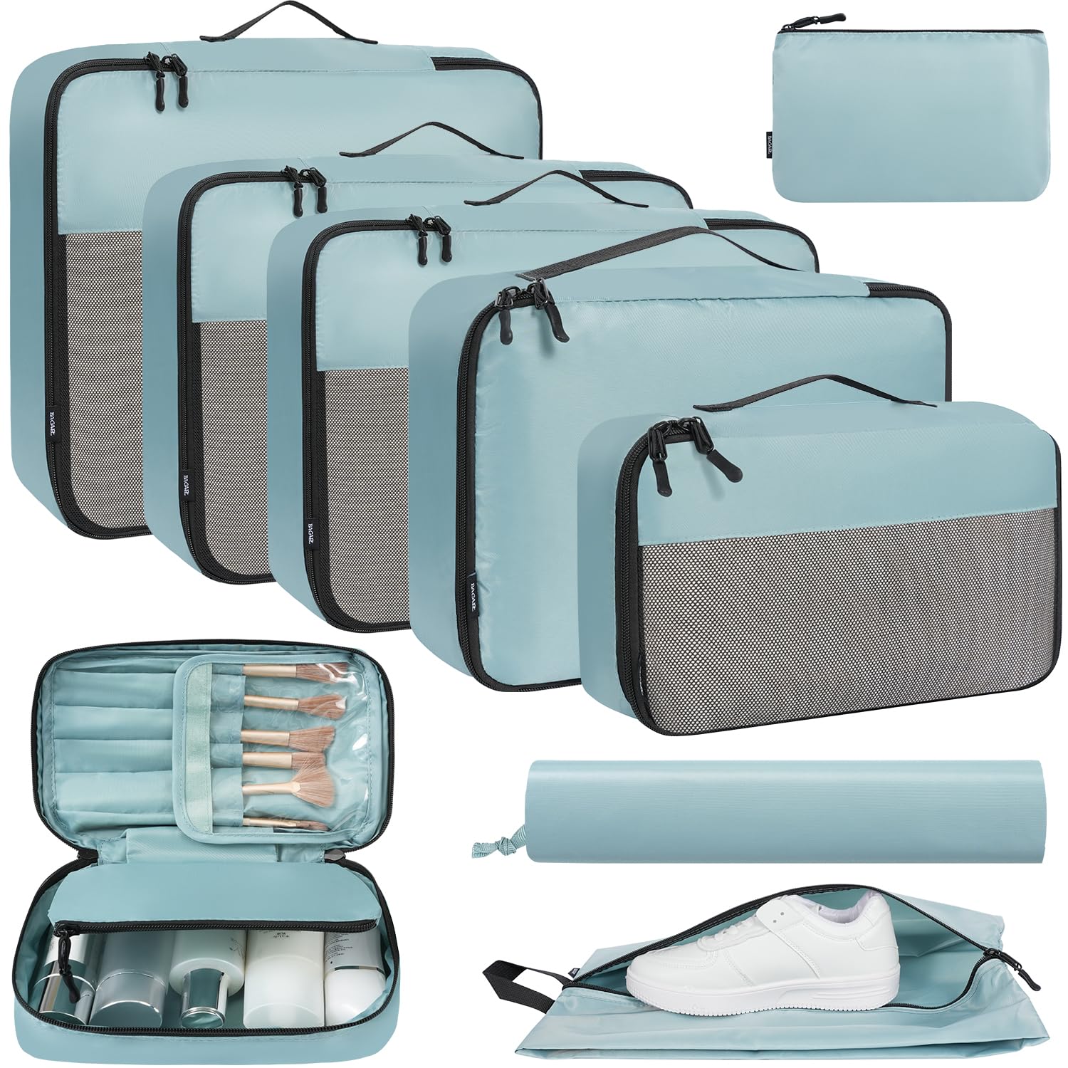 BAGAIL Travel Cubes: 8/9 Set Packing Organizers -  by Handbags Specialist Headquarter | Available at Handbags Specialist Headquarter
