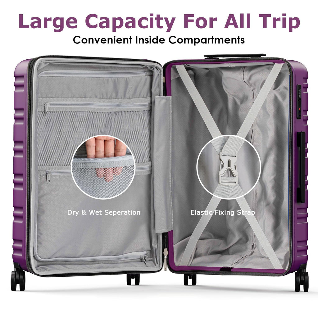 BEOW Spinner Luggage Set - Luggage Travel Bags by Handbags Specialist Headquarter | Available at Handbags Specialist Headquarter