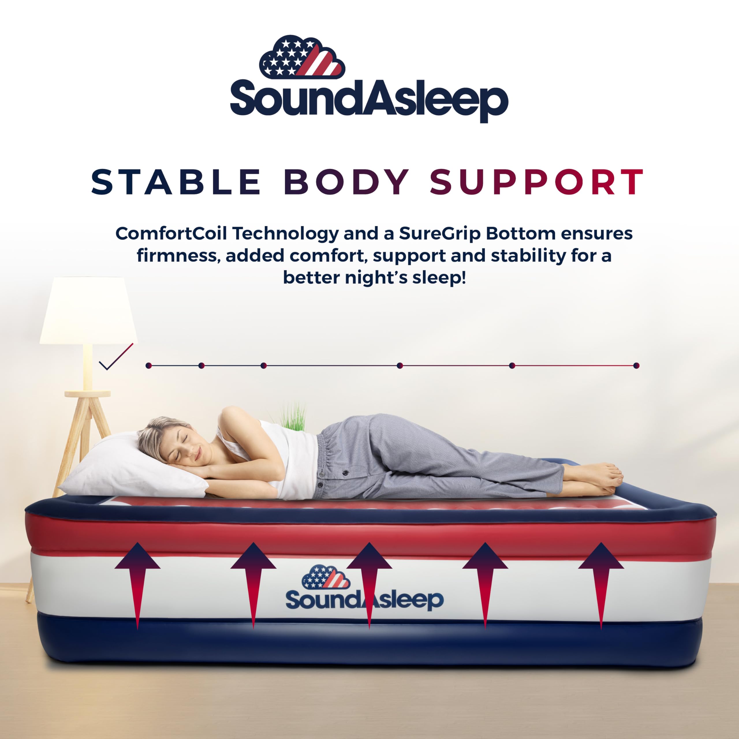 DreamNest Luxe Air Mattress with ComfortCoil Tech - Appliances by Handbags Specialist Headquarter | Available at Handbags Specialist Headquarter