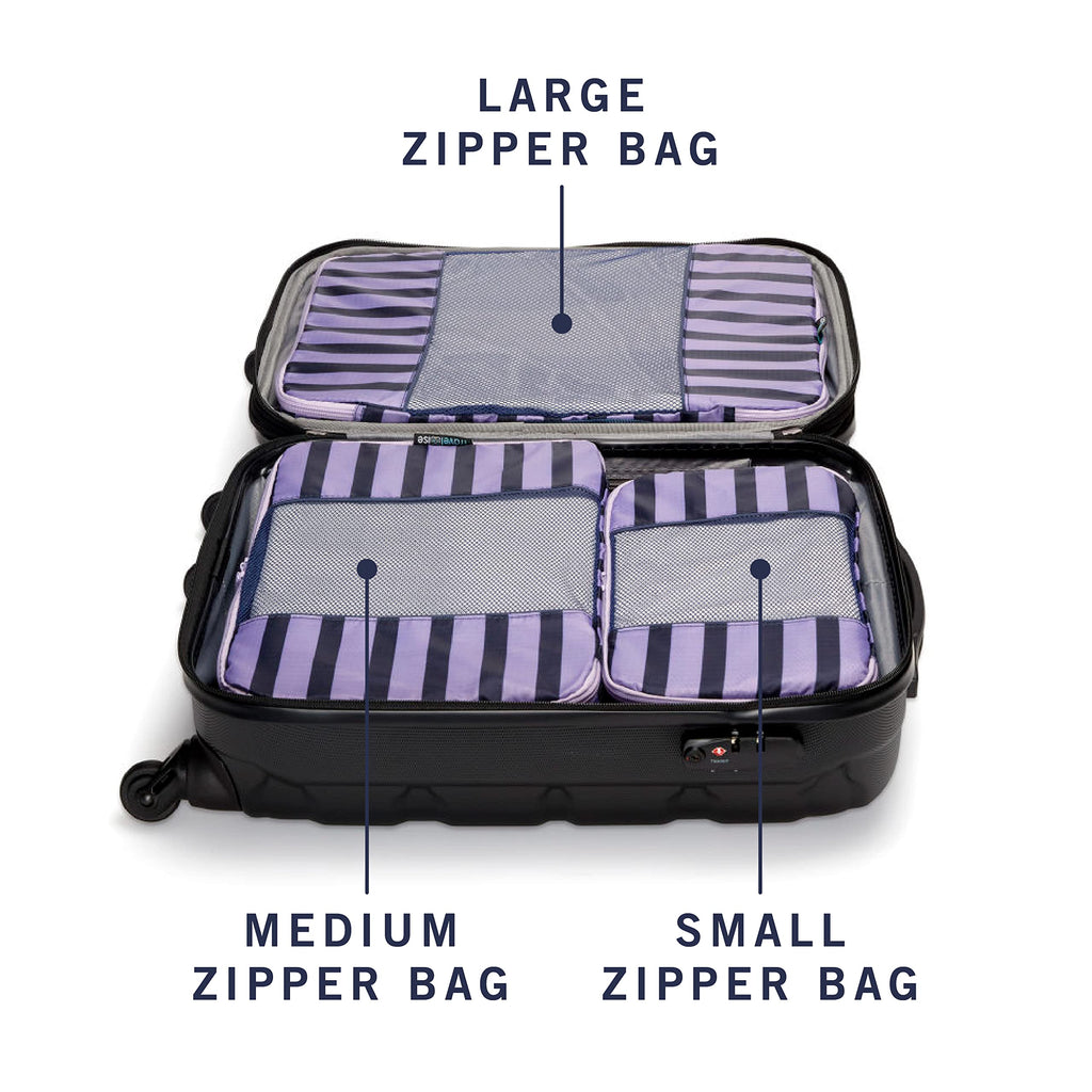 TravelWise Weekender Packing Cube Set - Silver 5-Piece - Luggage Travel Bags by Handbags Specialist Headquarter | Available at Handbags Specialist Headquarter