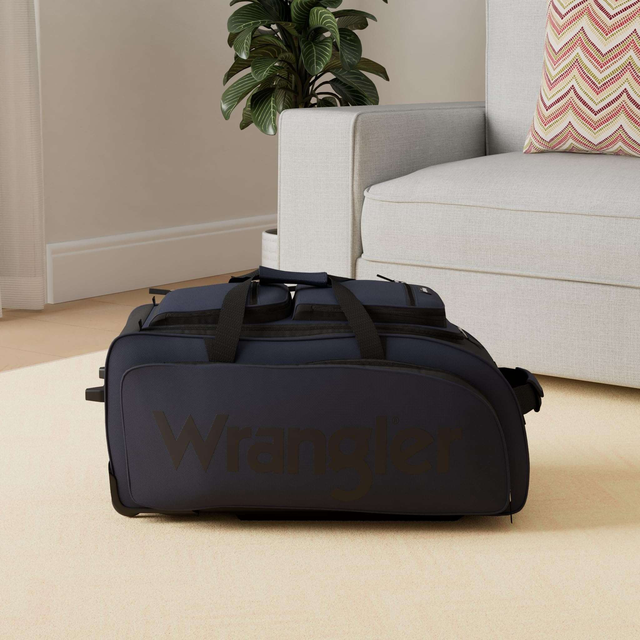 Wrangler Wesley Rolling Duffel Bag - Luggage Travel Bags by Handbags Specialist Headquarter | Available at Handbags Specialist Headquarter