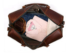 Leather Travel Duffel Bag for Men & Women