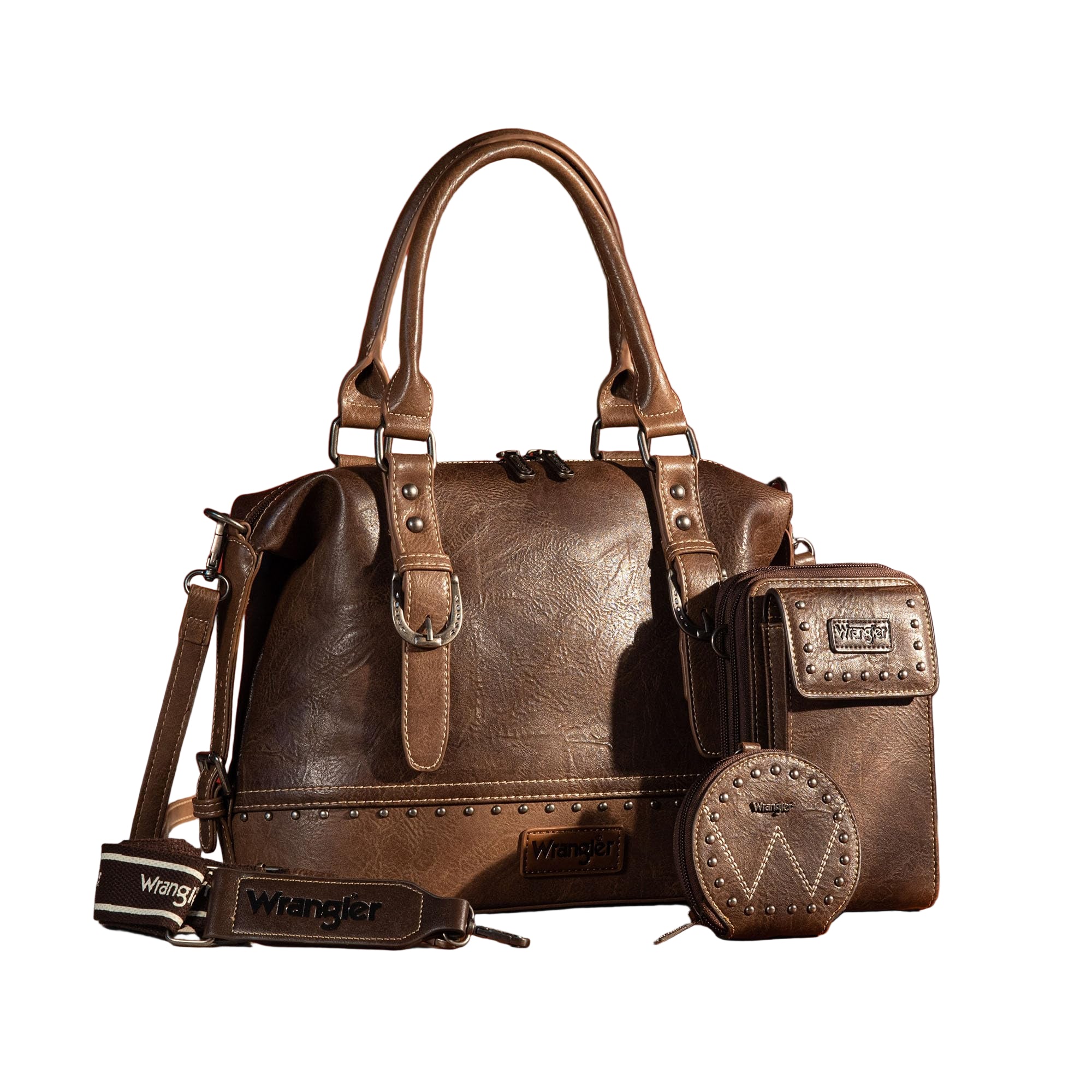 Wrangler Women's Trio: Satchel, Phone Bag & Coin Purse