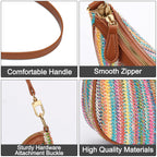 Retro Chic Hobo Bag - Cute Underarm Purse - Shoulder Bags by Handbags Specialist Headquarter | Available at Handbags Specialist Headquarter