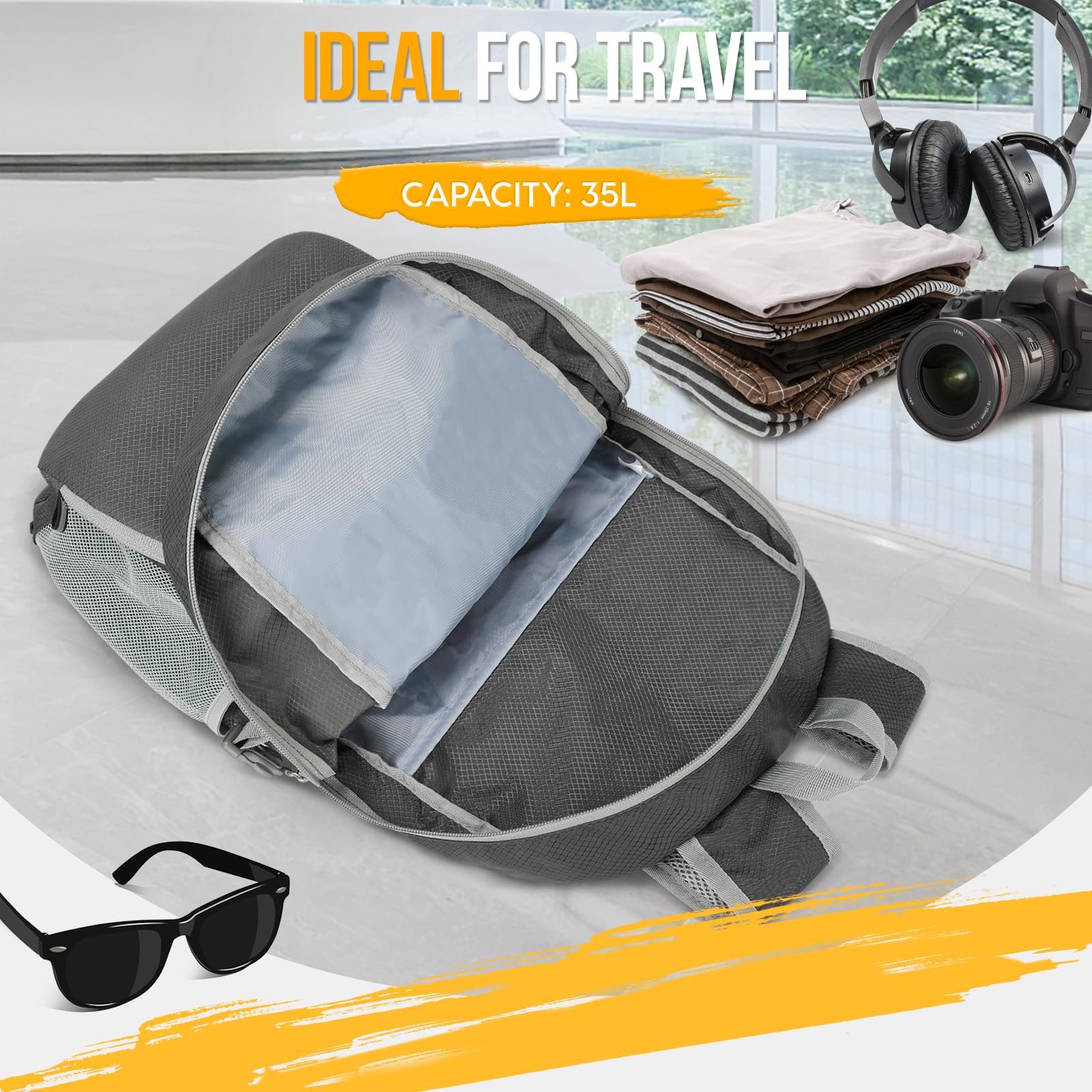 ZOMAKE 35L Compact Waterproof Hiking Backpack - Backpack Bags by Handbags Specialist Headquarter | Available at Handbags Specialist Headquarter