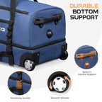 TravelWheels Duffel: Large Waterproof Wheeled Bag -  by Handbags Specialist Headquarter | Available at Handbags Specialist Headquarter