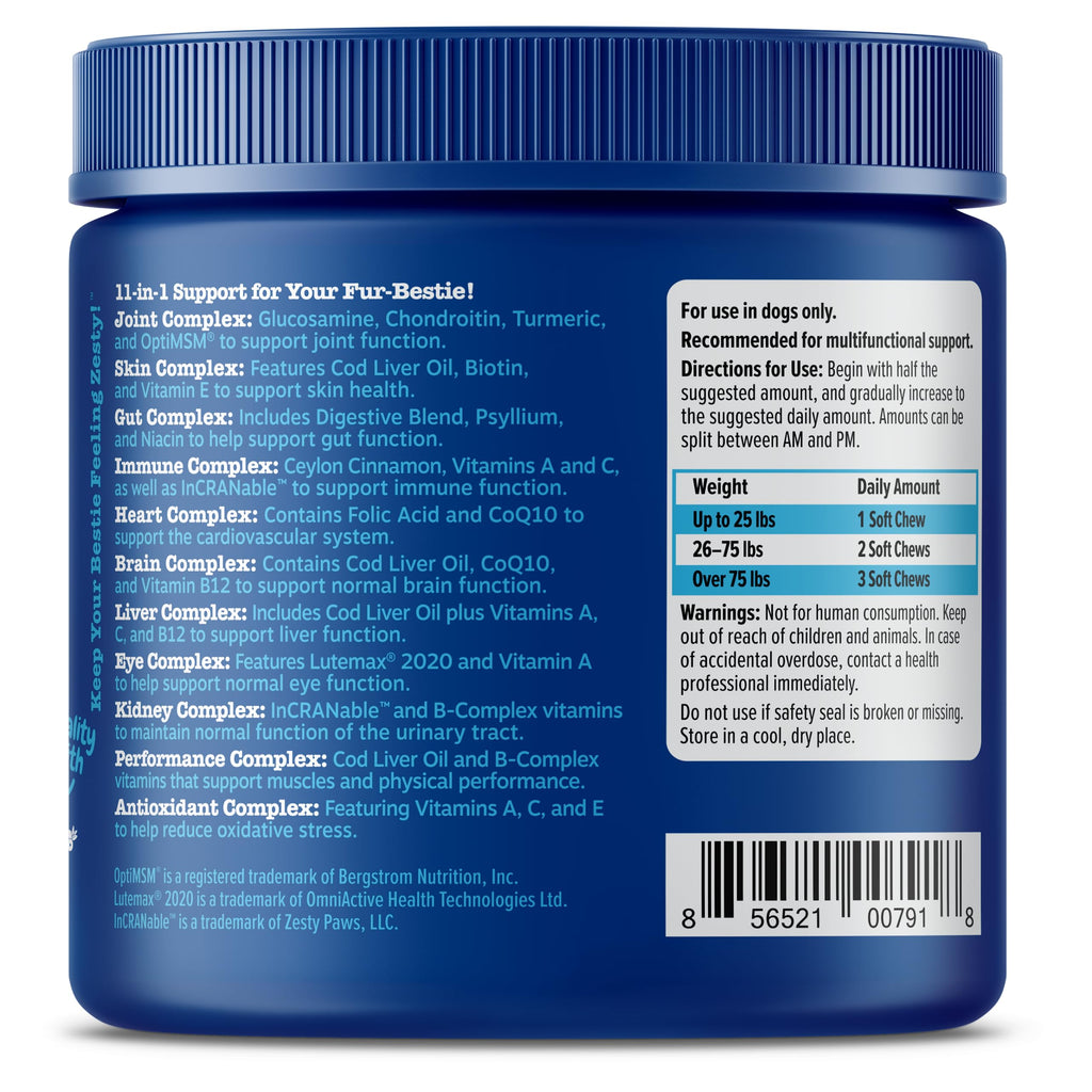 PawZest Omega Multivitamin Chews - Senior & Puppy -  by Handbags Specialist Headquarter | Available at Handbags Specialist Headquarter