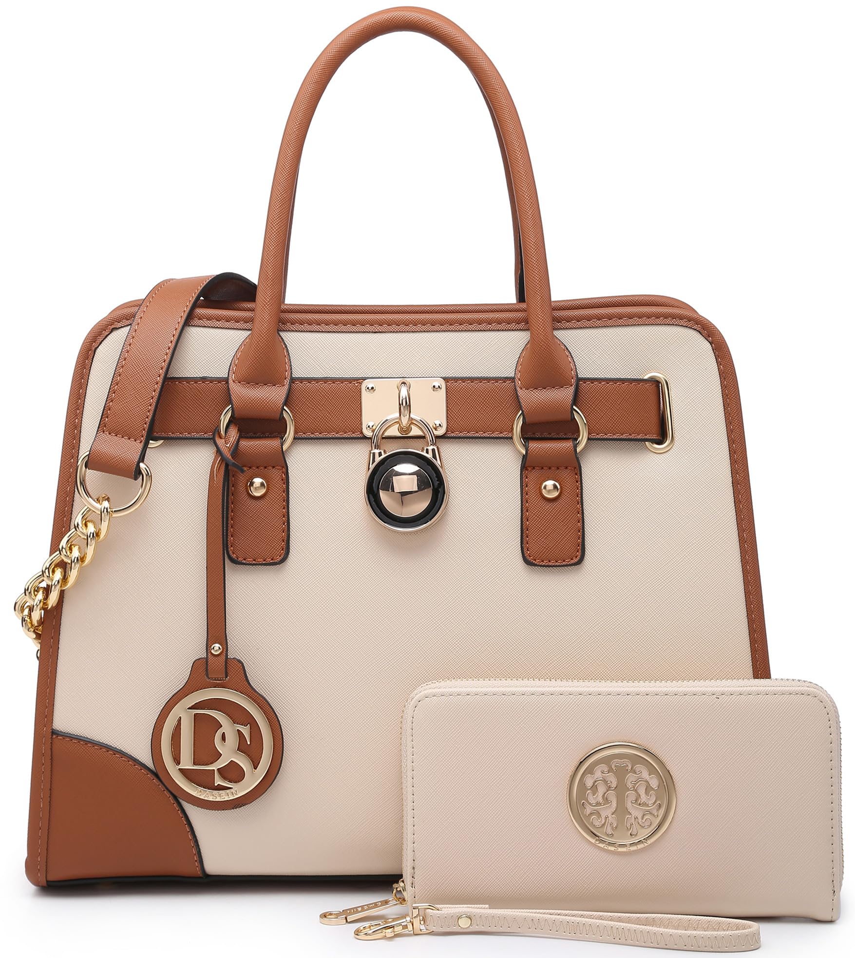 Dasein Women’s 2pcs Satchel & Shoulder Bag Set