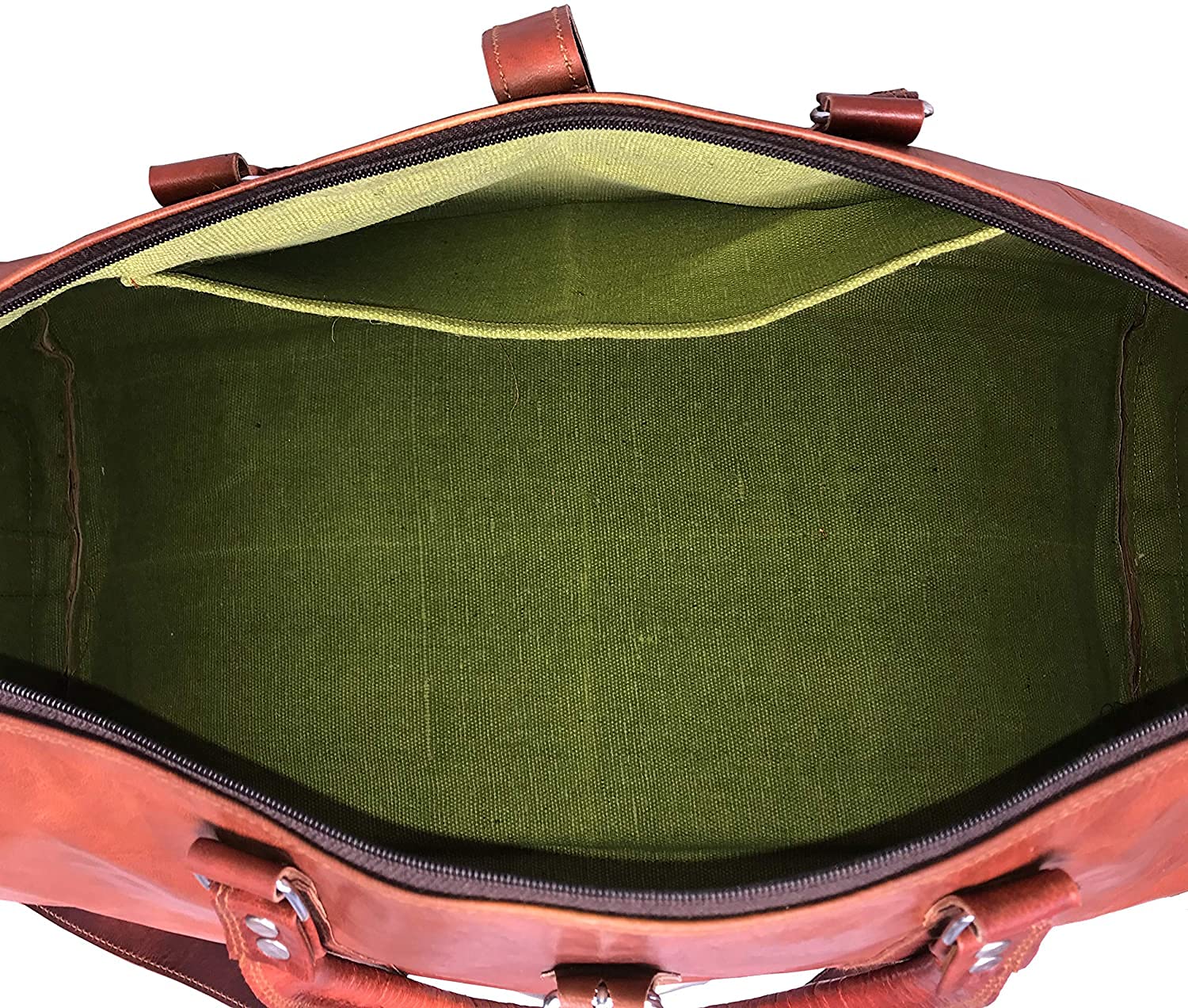 Leather Duffle Bag for Men - 21 Brown