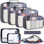 BAGAIL Travel Cubes: 8/9 Set Packing Organizers -  by Handbags Specialist Headquarter | Available at Handbags Specialist Headquarter