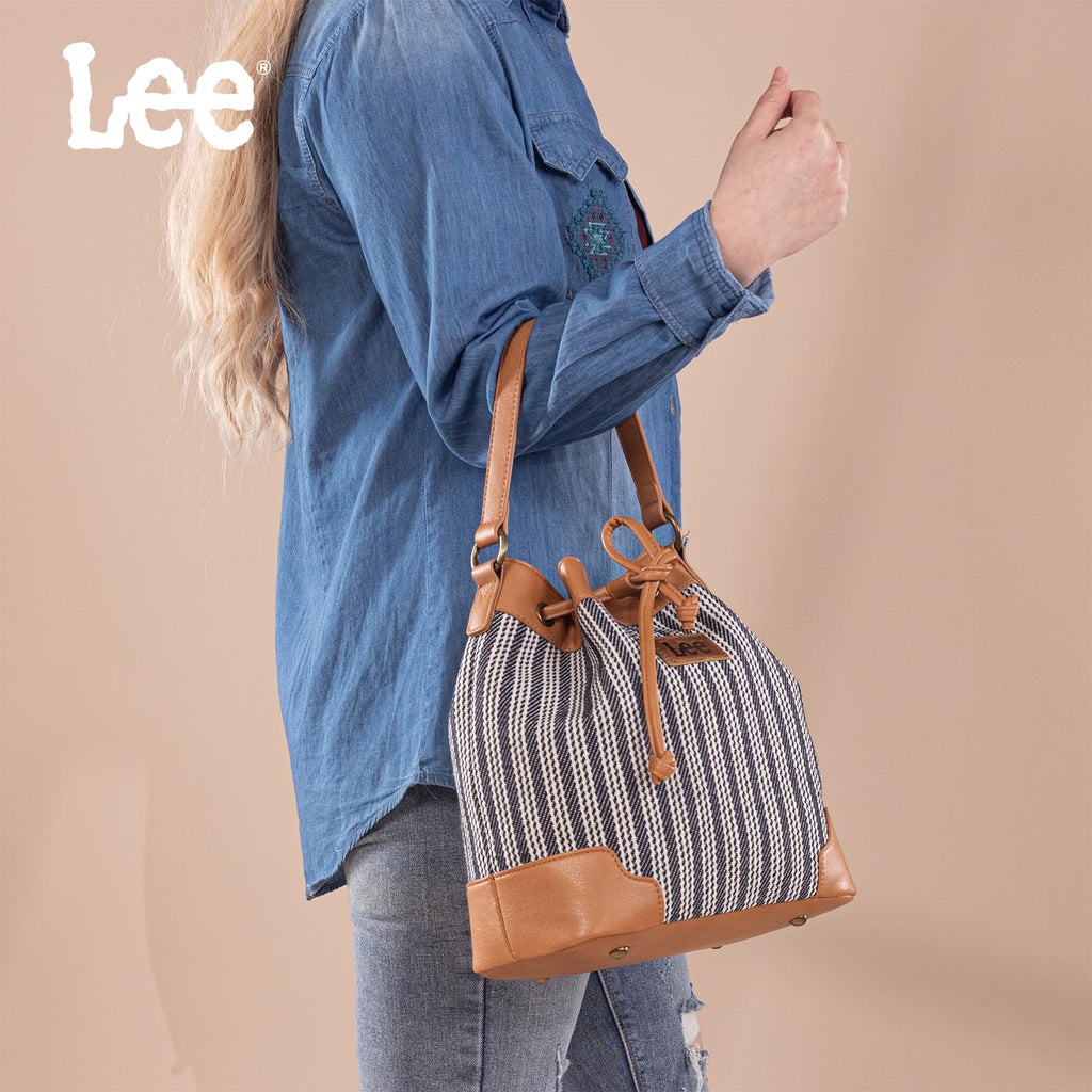 Montana West Lee Drawstring Hobo Bucket Bag -  by Handbags Specialist Headquarter | Available at Handbags Specialist Headquarter