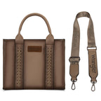 Western Chic Wrangler Tote: Vegan Leather, Versatile Strap
