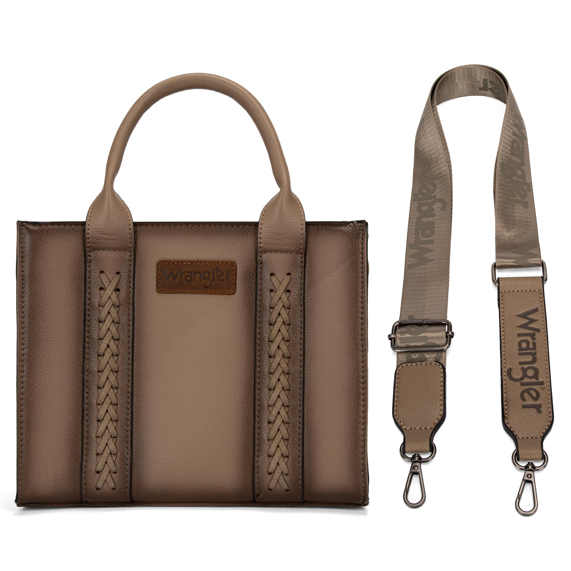 Western Chic Wrangler Tote: Vegan Leather, Versatile Strap