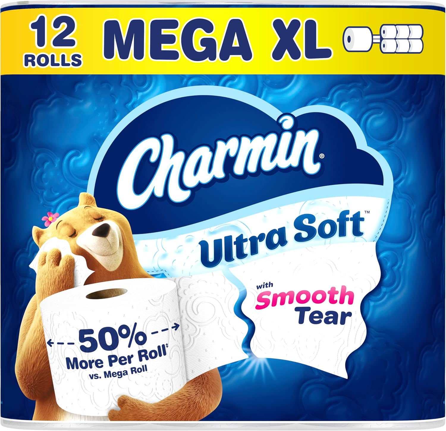 Charmin Cloud Soft: 6 Mega = 24 Regular Rolls - Toilet Paper by Handbags Specialist Headquarter | Available at Handbags Specialist Headquarter