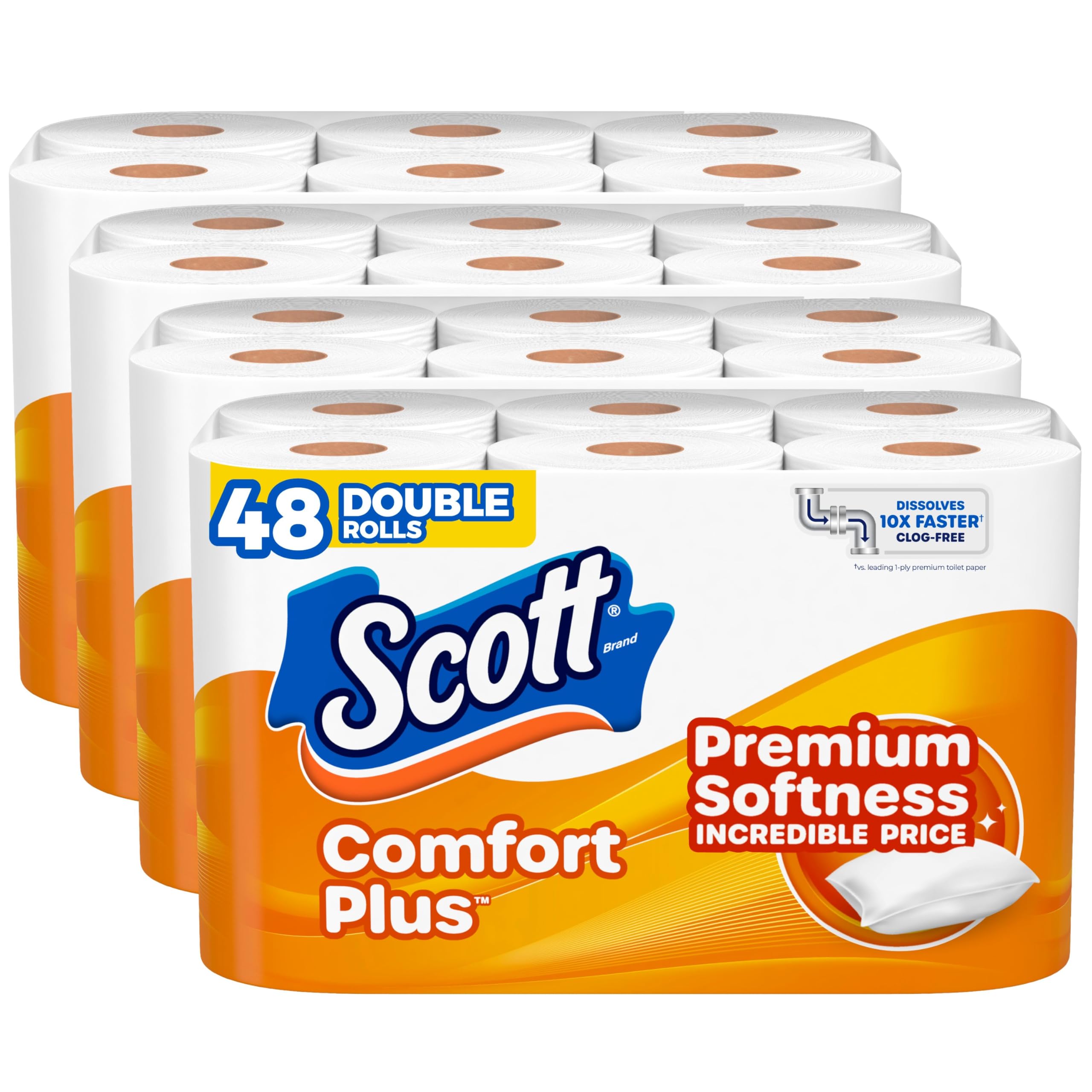 Scott SoftEase: 12 Double Rolls, Septic-Safe Tissue - Toilet Paper by Handbags Specialist Headquarter | Available at Handbags Specialist Headquarter