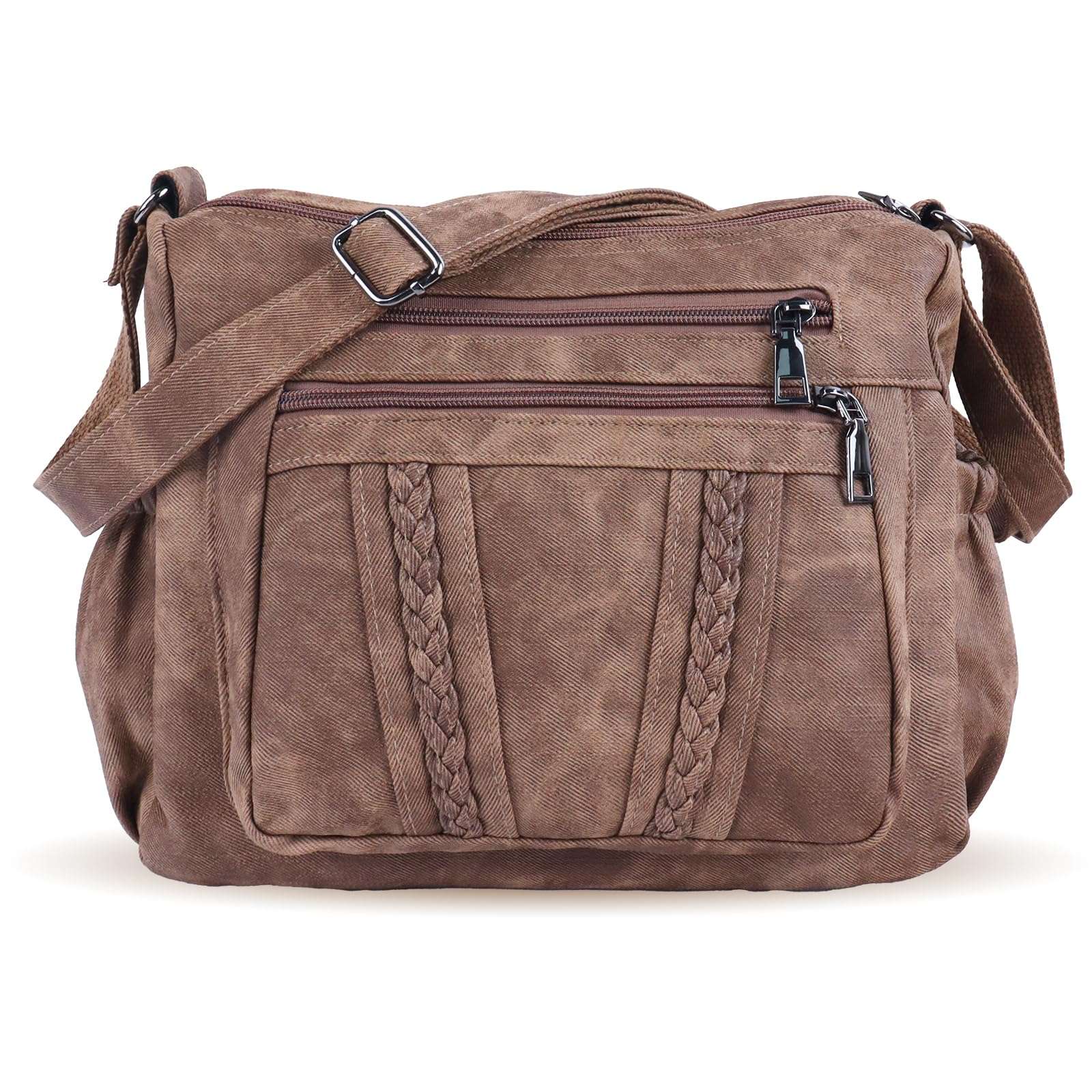 ELDA Chic Crossbody: Soft PU Leather Multi-Pocket Bag - Handbags by Handbags Specialist Headquarter | Available at Handbags Specialist Headquarter