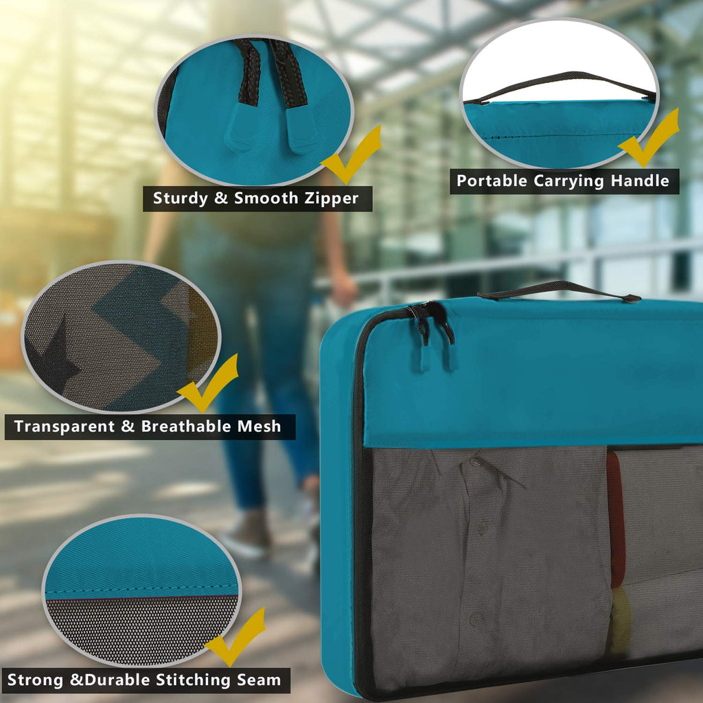 BAGAIL Travel Cubes: 8/9 Set Packing Organizers -  by Handbags Specialist Headquarter | Available at Handbags Specialist Headquarter